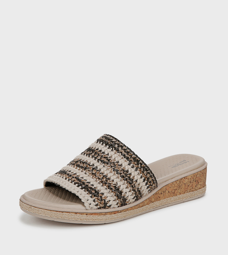 BREEZY Open Toe Wedge Sandals