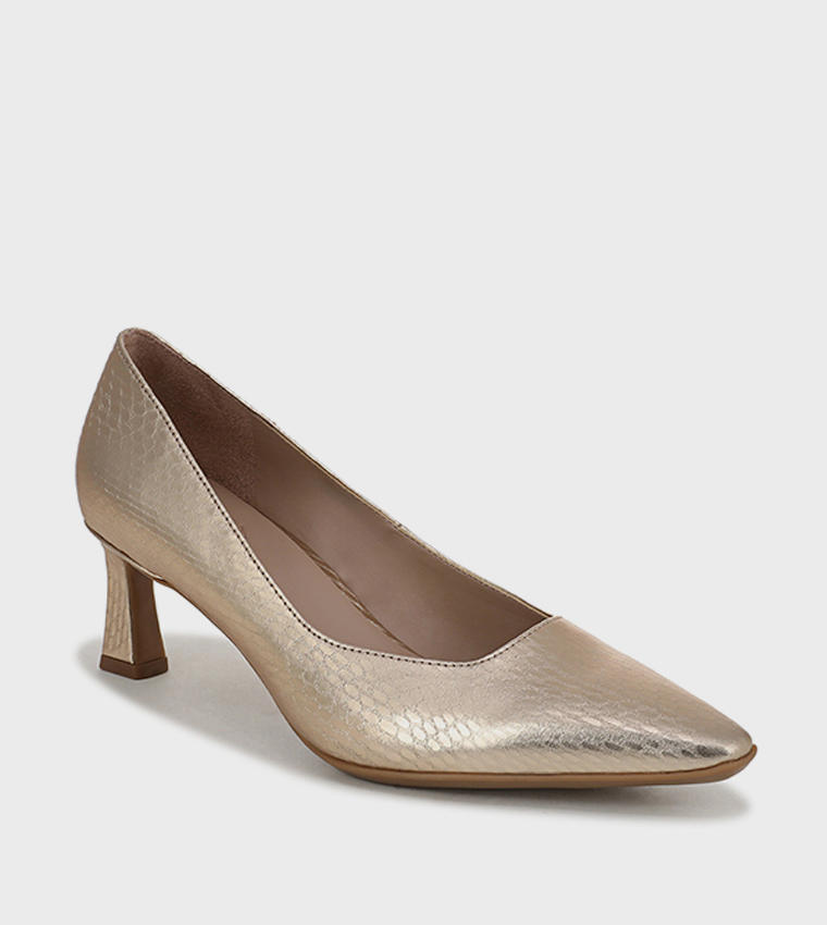 TYLAN Textured Pointed Toe Pumps