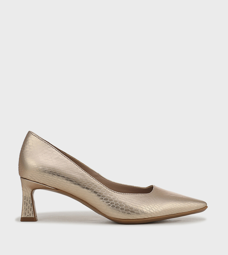 TYLAN Textured Pointed Toe Pumps
