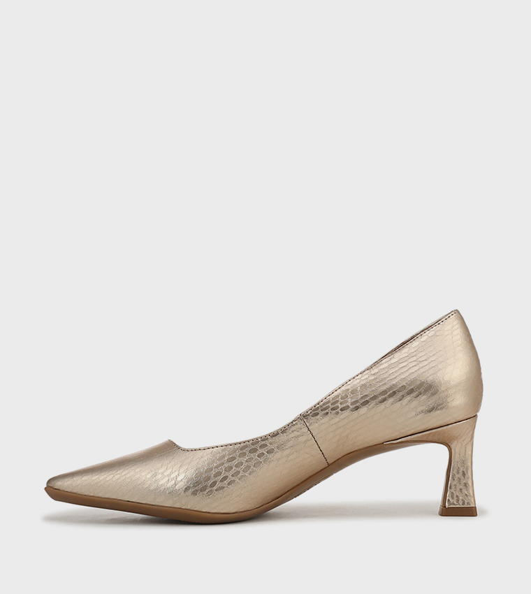TYLAN Textured Pointed Toe Pumps