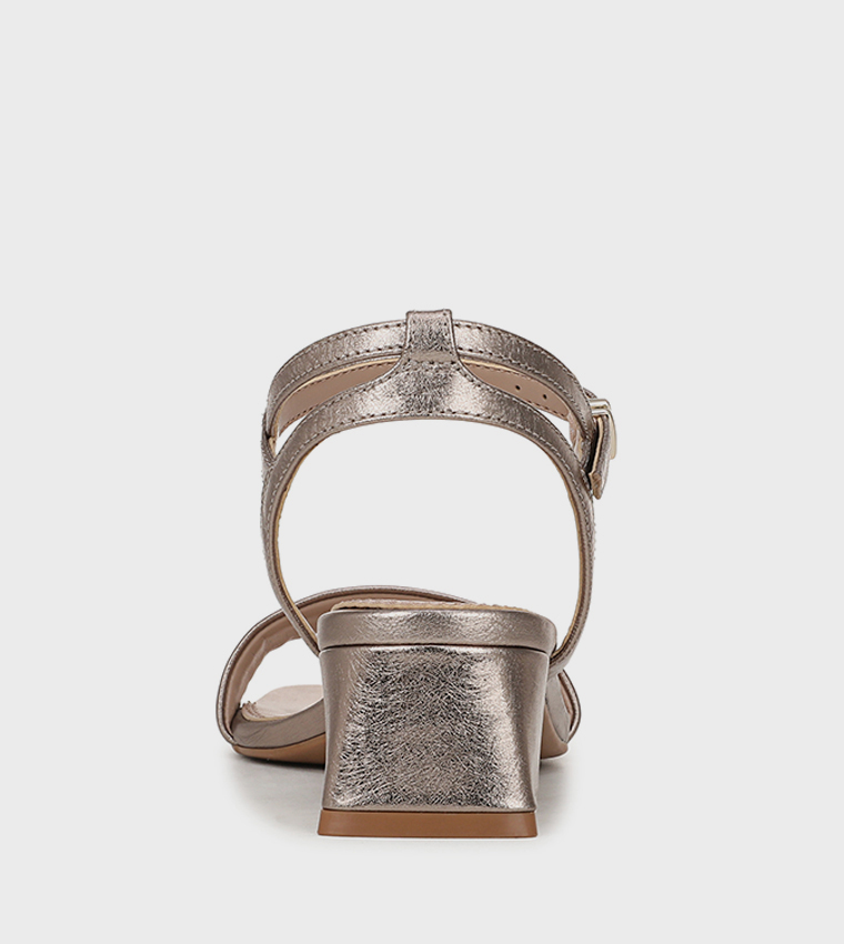 HANAAW Ankle Strap Block Heel Sandals