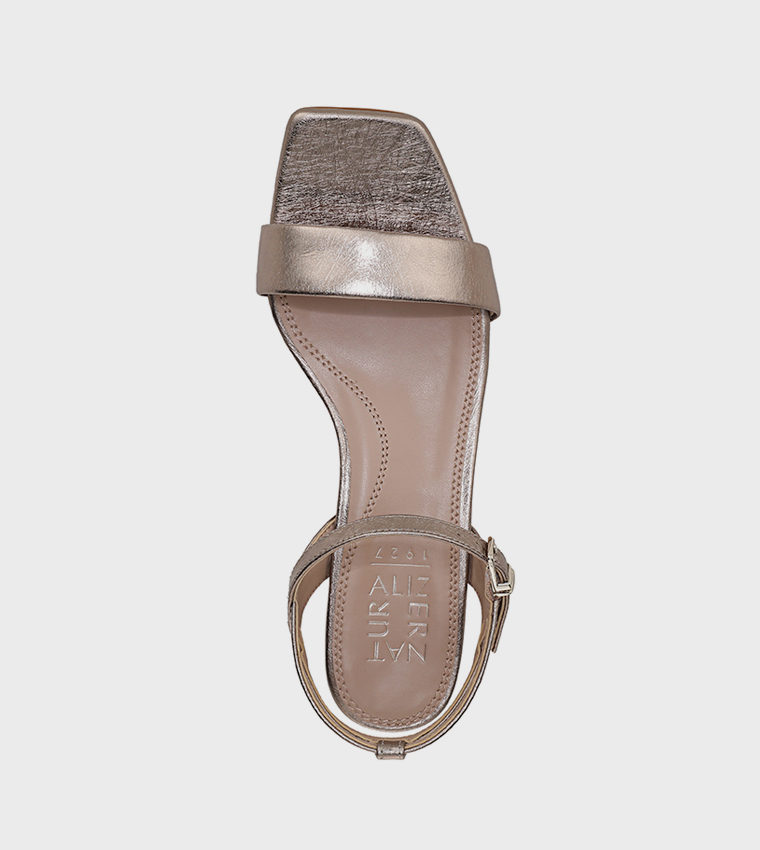 HANAAW Ankle Strap Block Heel Sandals