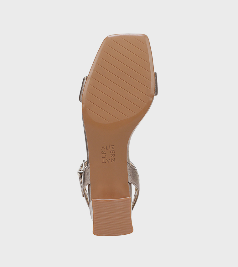 HANAAW Ankle Strap Block Heel Sandals