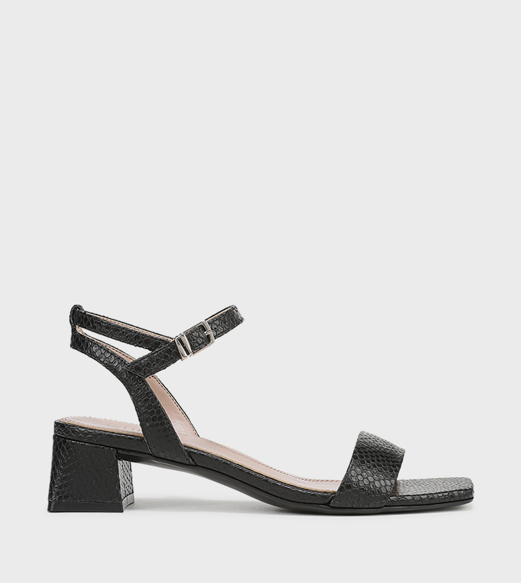 HANAAW Ankle Strap Block Heel Sandals
