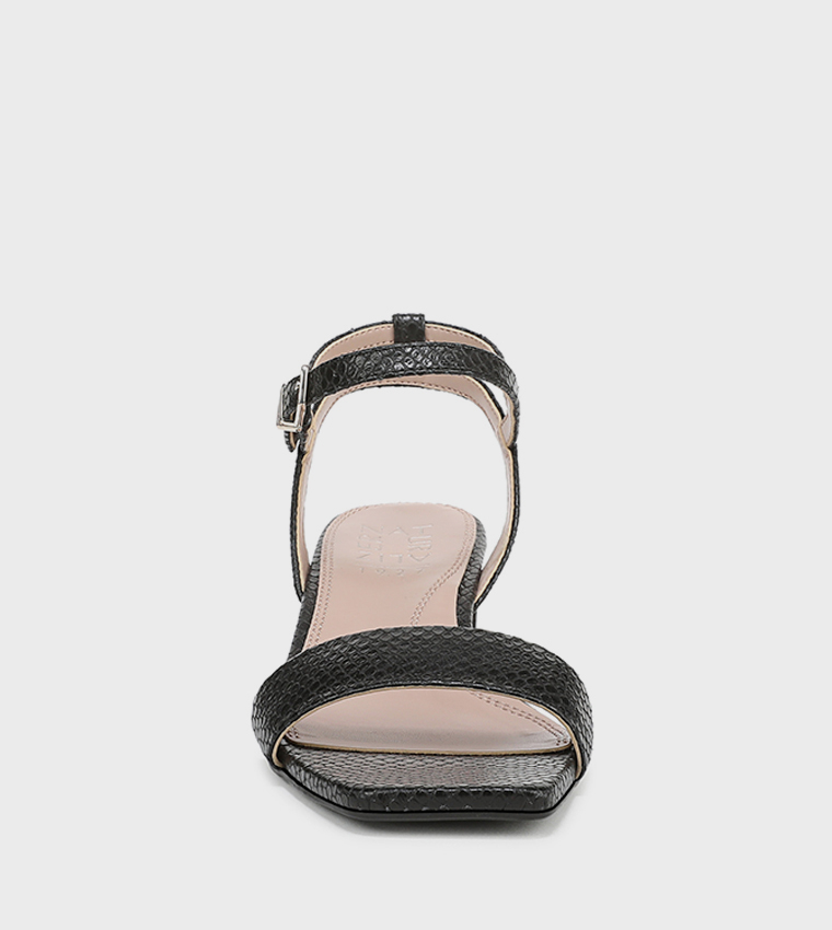 HANAAW Ankle Strap Block Heel Sandals