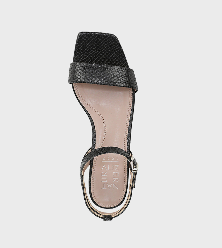 HANAAW Ankle Strap Block Heel Sandals