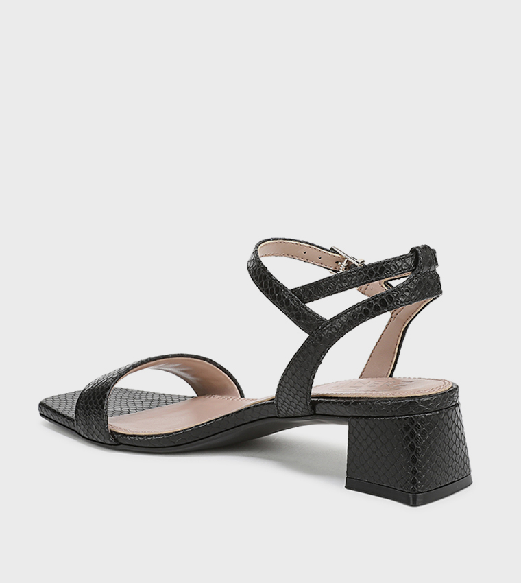 HANAAW Ankle Strap Block Heel Sandals