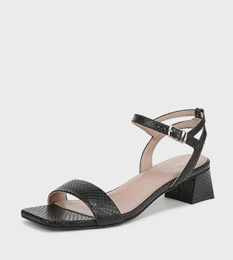 HANAAW Ankle Strap Block Heel Sandals