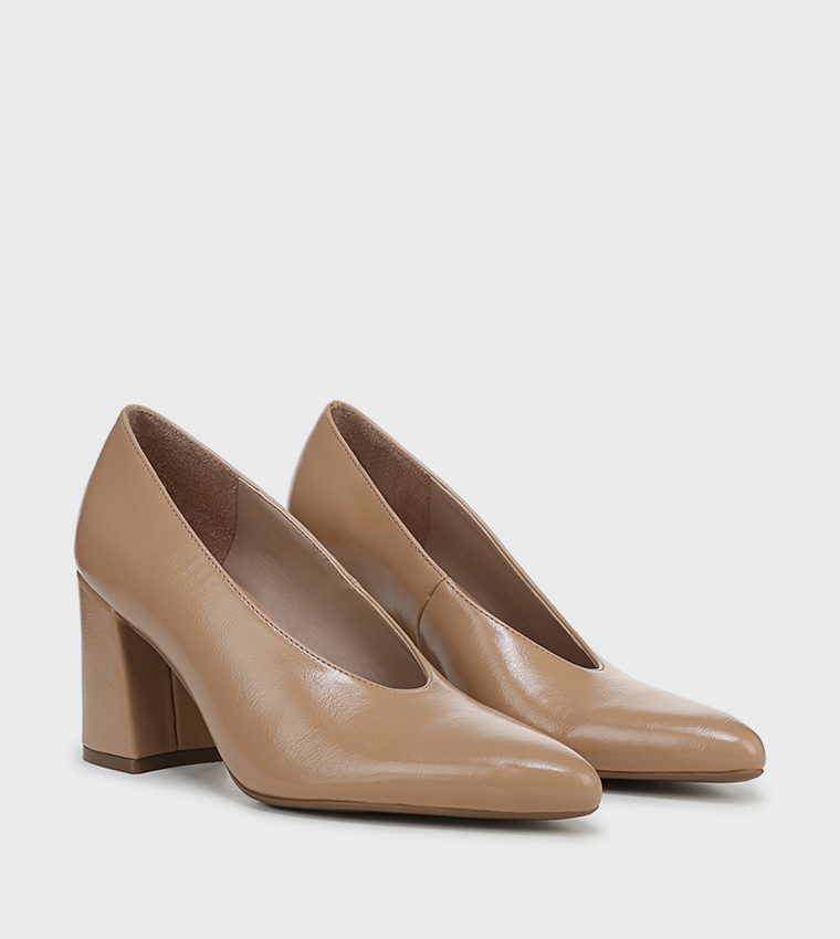 PERRY Pointed Toe Block Heel Pumps