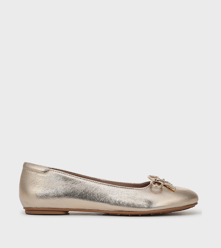 ASHLYN Bow Deail Round Toe Ballerinas