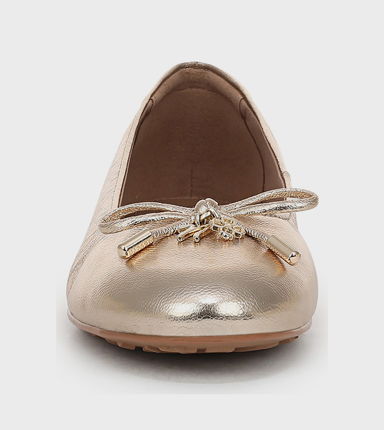 ASHLYN Bow Deail Round Toe Ballerinas