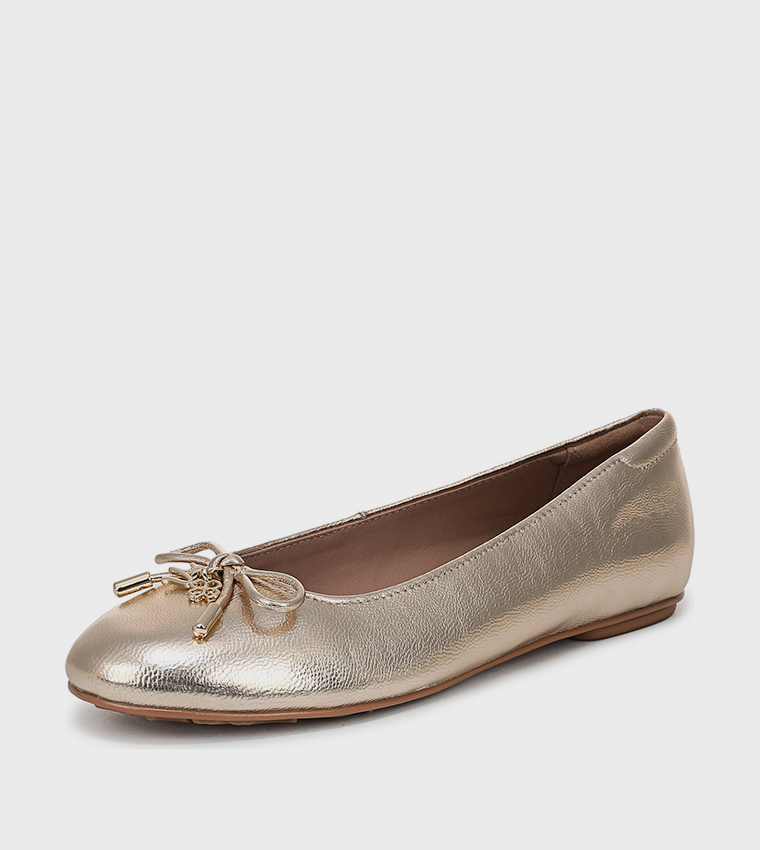 ASHLYN Bow Deail Round Toe Ballerinas