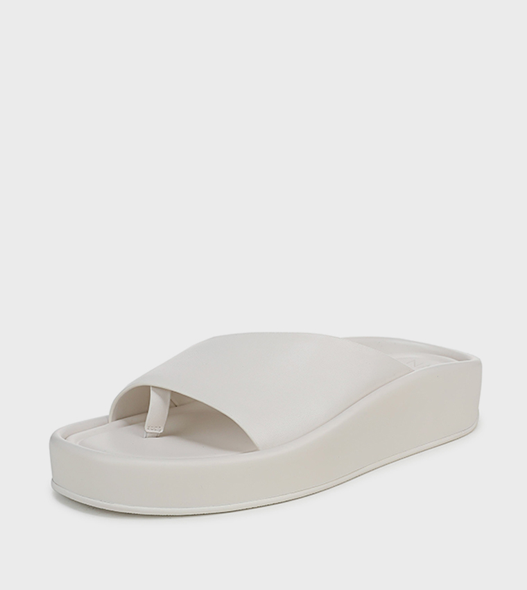 ناتشيراليزر  الصنادل المسطحة - أبيض Flat Sandals