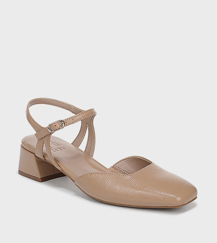 HATTIE Square Toe Block Heel Pumps