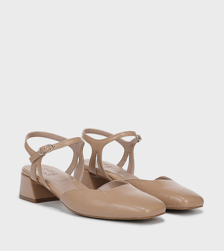 HATTIE Square Toe Block Heel Pumps