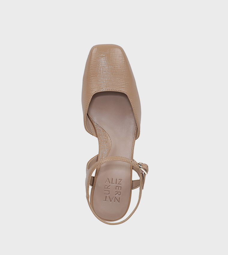 HATTIE Square Toe Block Heel Pumps