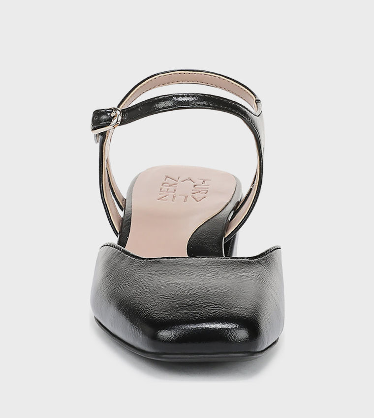 HATTIE Square Toe Block Heel Pumps
