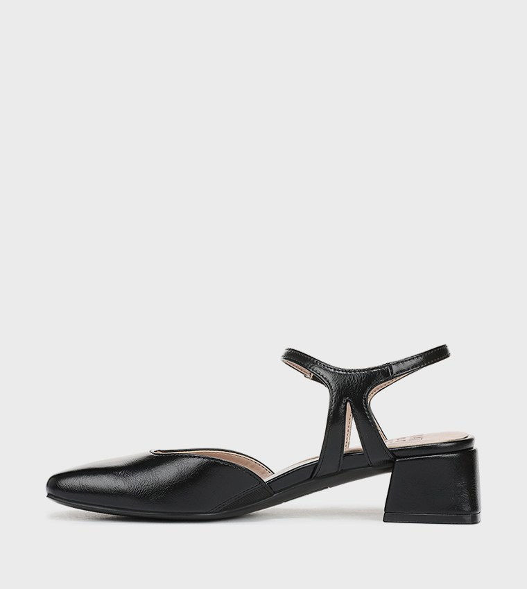 HATTIE Square Toe Block Heel Pumps