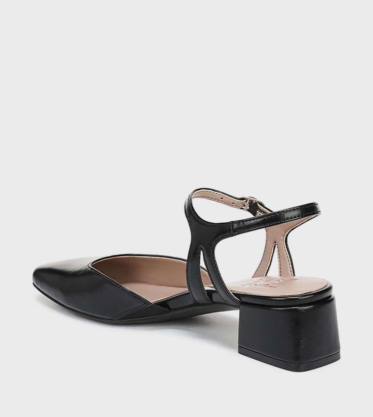 HATTIE Square Toe Block Heel Pumps