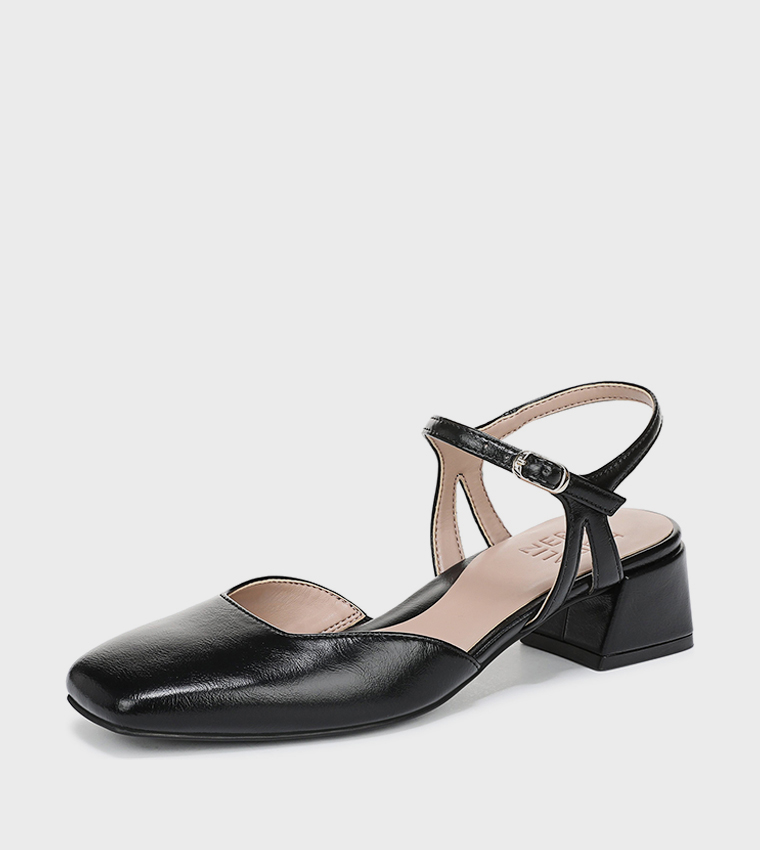 HATTIE Square Toe Block Heel Pumps