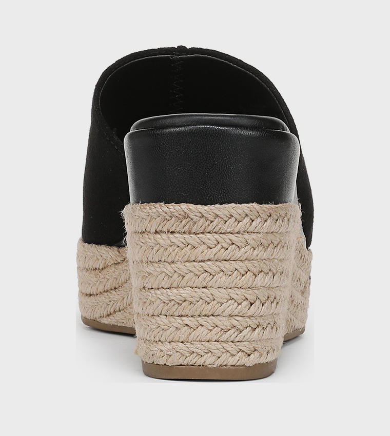 NAHAUTESS Peep Toe Espadrille Wedges