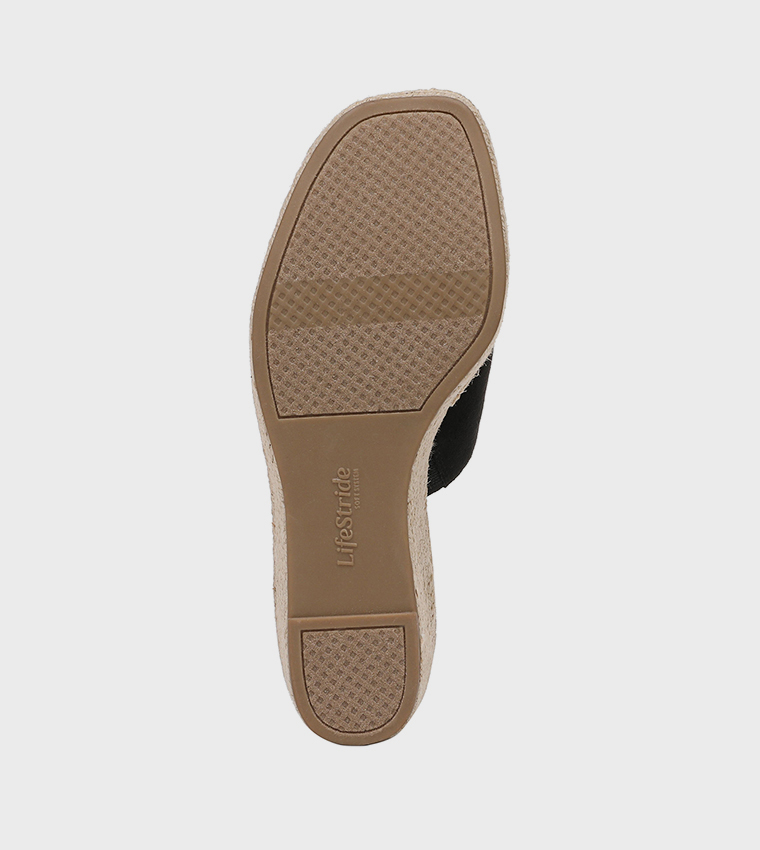 NAHAUTESS Peep Toe Espadrille Wedges