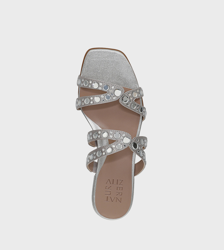 FRIDAY Embellished Low Heel Sandals