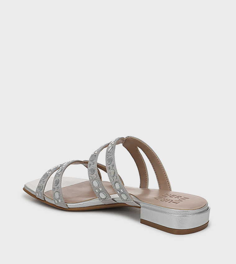 FRIDAY Embellished Low Heel Sandals