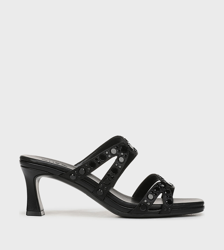 NAKIMI Embellished Open Toe Heeled Sandals