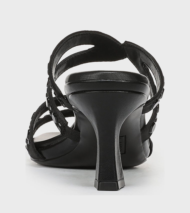 NAKIMI Embellished Open Toe Heeled Sandals