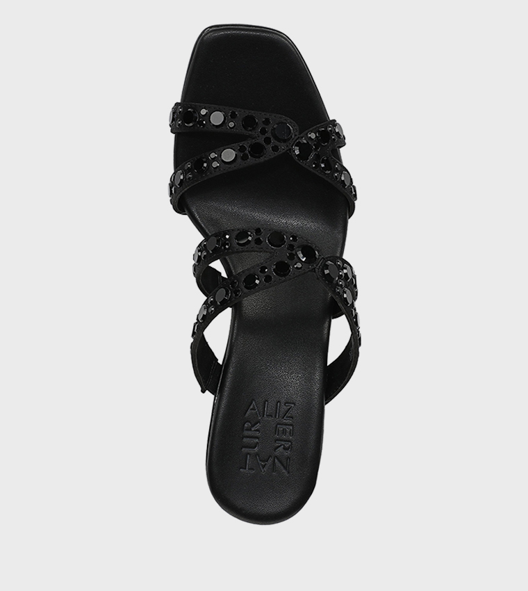 NAKIMI Embellished Open Toe Heeled Sandals