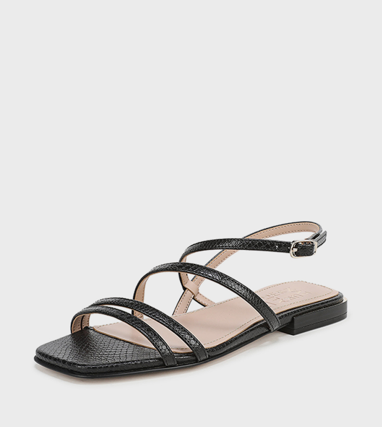ناتشيراليزر  الصنادل المسطحة - أسود Flat Sandals