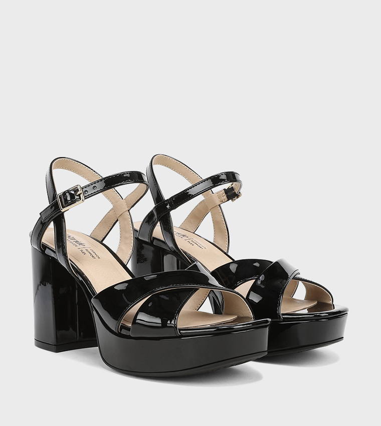 ALICE Ankle Strap Block Heel Sandals