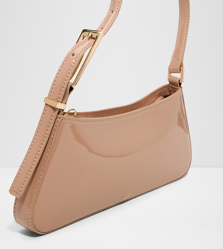 JABELLE Glossy Zip Shoulder Bag