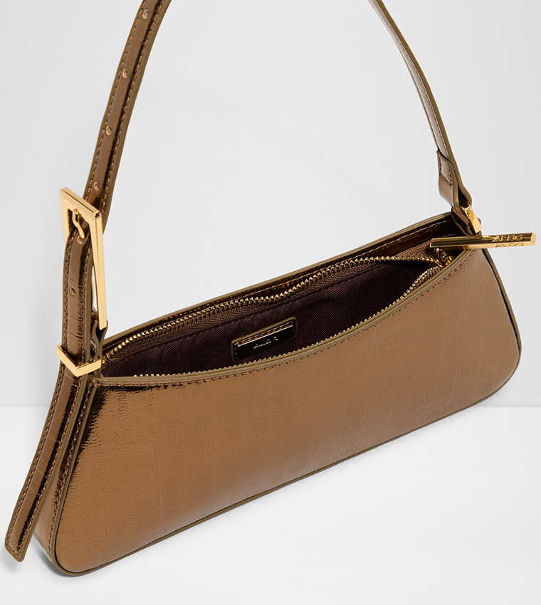 JABELLE Metallic Zip Shoulder Bag