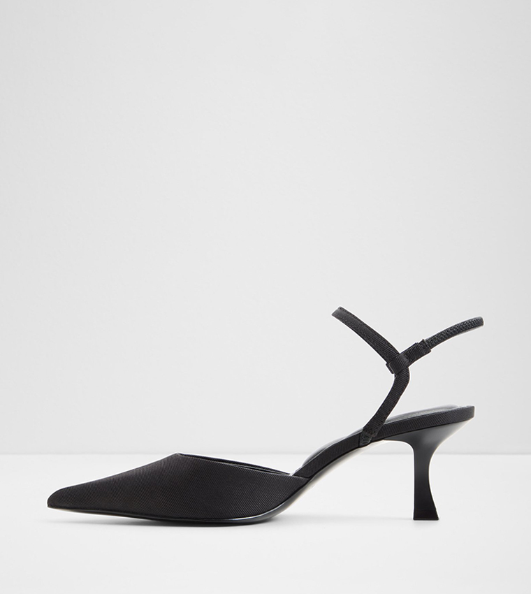 JASMYNEE Textured Slingback Mule Pumps