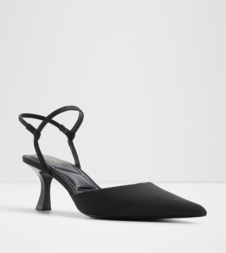 JASMYNEE Textured Slingback Mule Pumps