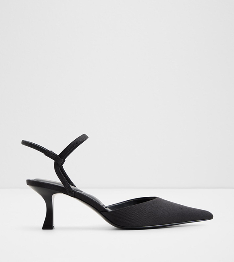 JASMYNEE Textured Slingback Mule Pumps