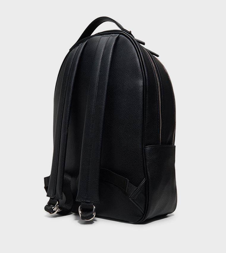 JAVENTARIELL Textured Zip Closure Backpack
