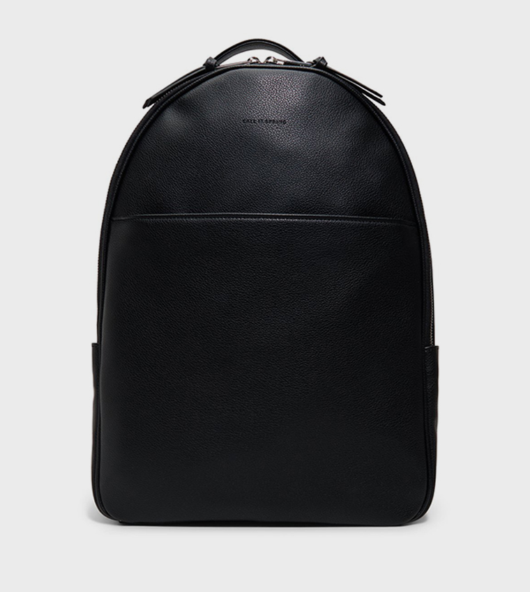 JAVENTARIELL Textured Zip Closure Backpack