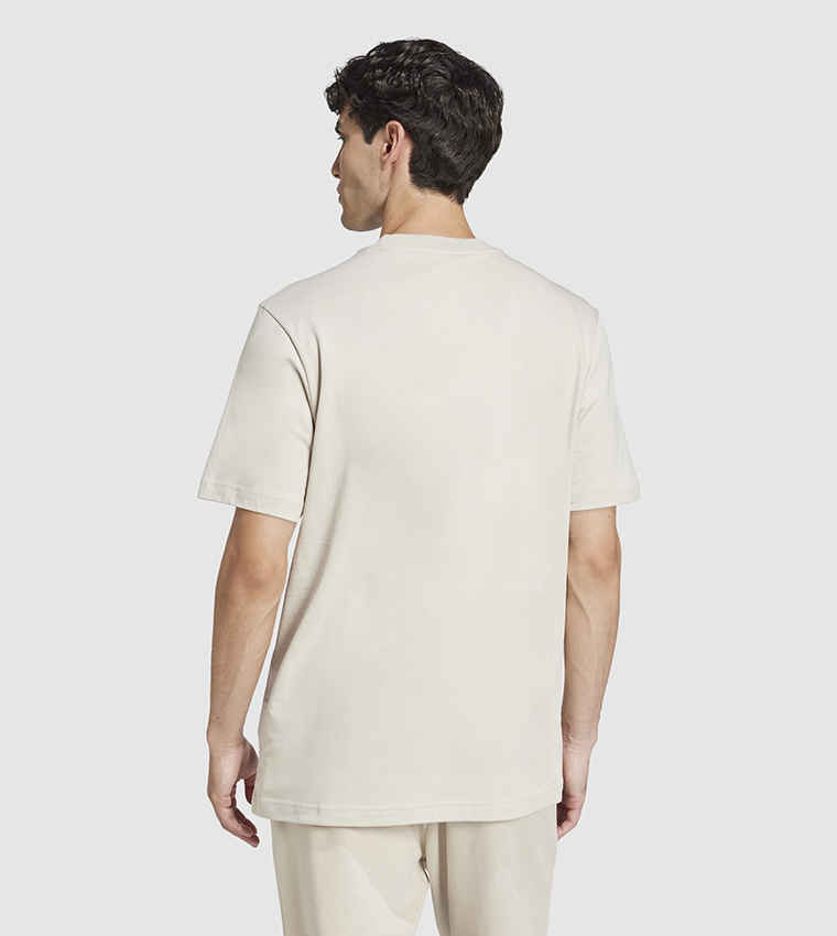 تيشيرت برقبة مستديرة وتطريز شعار