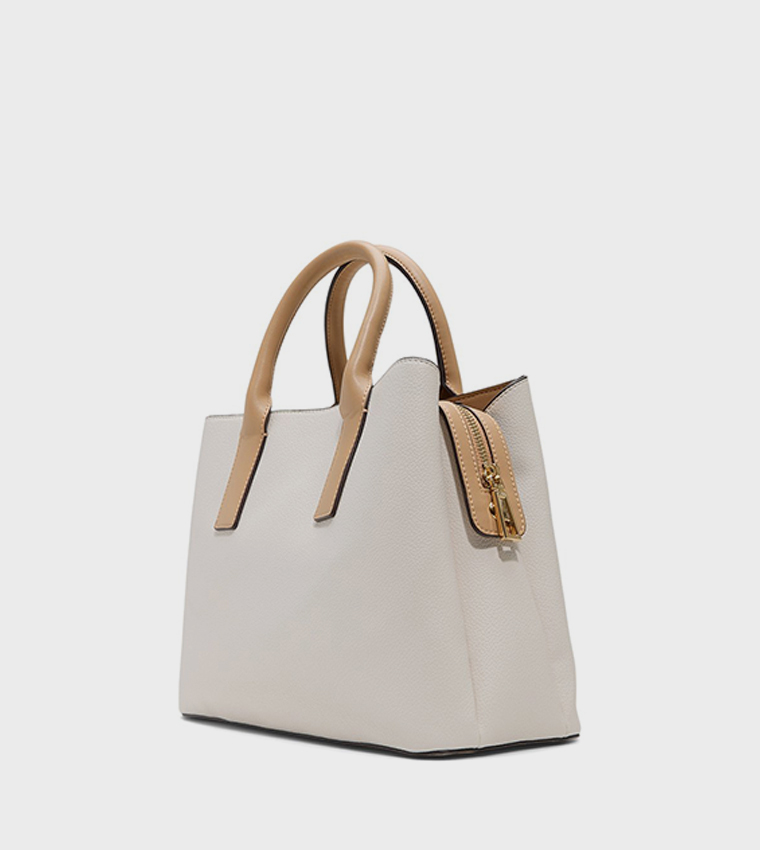 JEYNNA Textured Satchel Bag