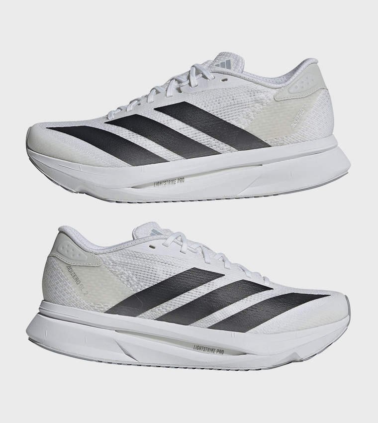 ADIZERO SL2 Stripe Detail Lace-Up Running Shoes