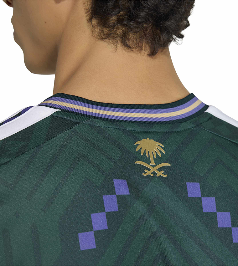 تيشيرت جيرسي مطبوع بكم قصير