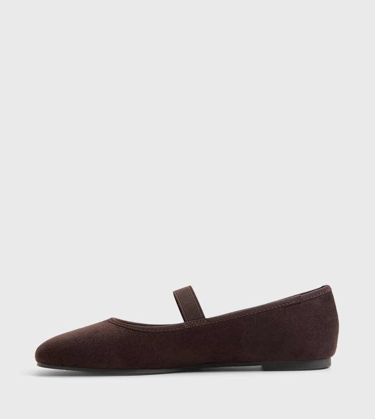 JONNIE Textured Square Toe Mary Jane Shoes