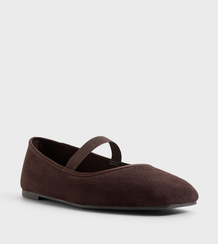 JONNIE Textured Square Toe Mary Jane Shoes