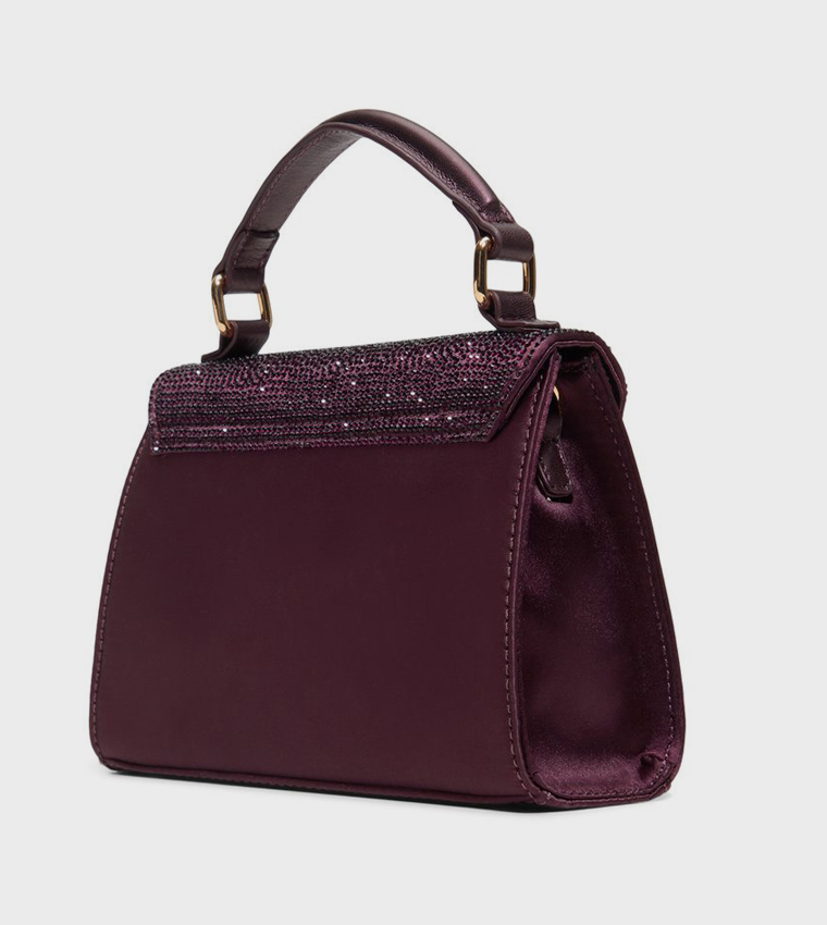JOSYE Embellished Flap Top Handle Bag
