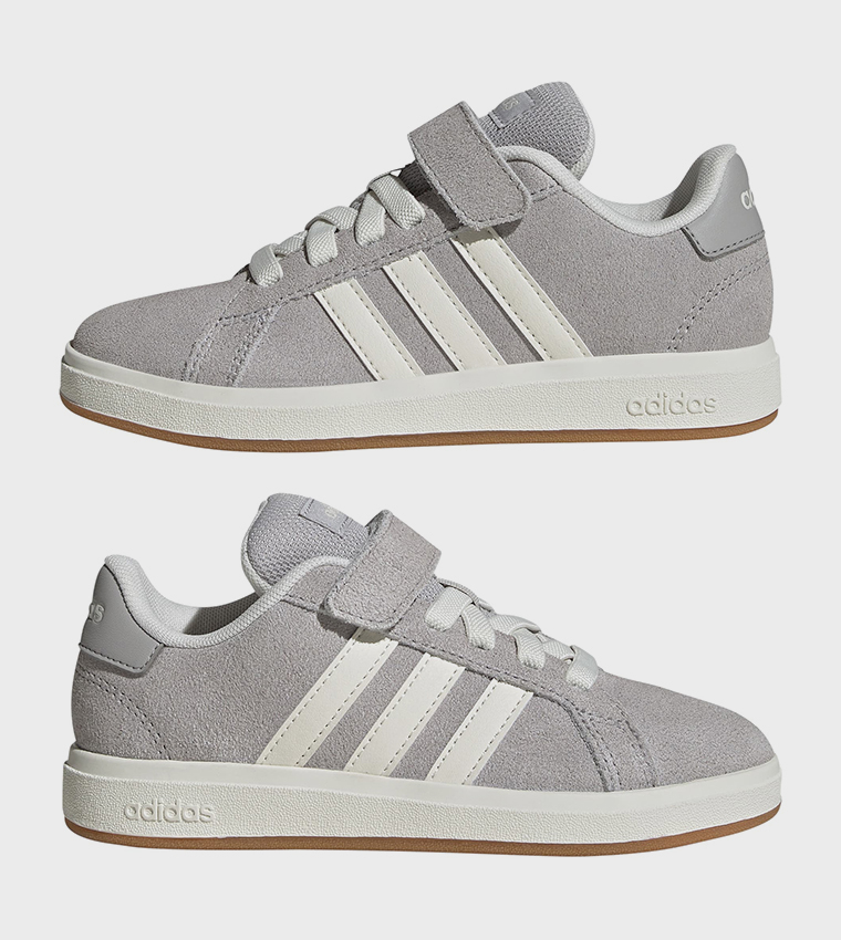 GRAND COURT 00s EL C Stripe Detail Velcro Sneakers