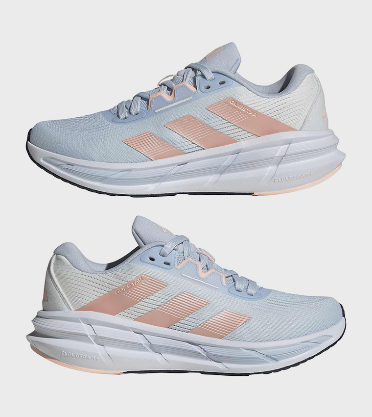 QUESTAR 3 Stripe Detail Lace-Up Running Shoes