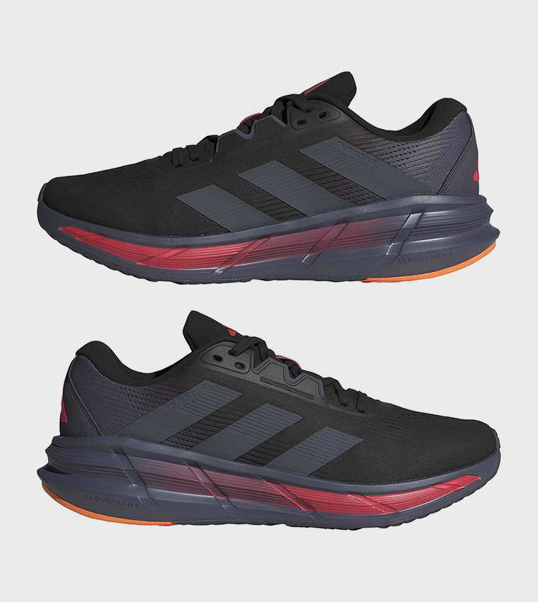 QUESTAR 3 Stripe Detail Lace-Up Running Shoes